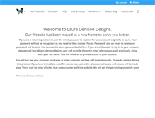 Tablet Screenshot of lauradenisondesigns.com